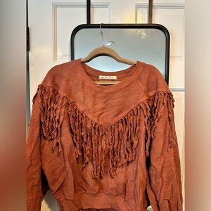Free People Fringe Sweatshirt